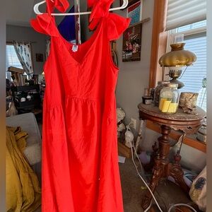 Altar PDX Beau dress in flaming red